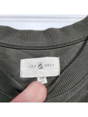 Lou & Grey Tank Dress Sleeveless Casual Comfy Olive Green Maxi Size XS